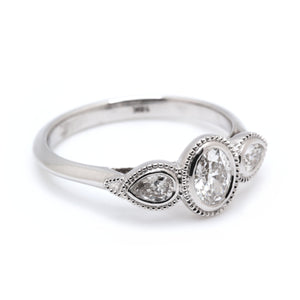 Oval & Pear Trilogy Ring