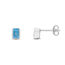 Blue Topaz Studs