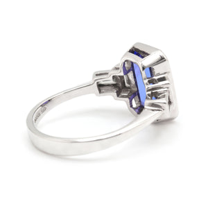 Art Deco Tanzanite & Diamond Ring