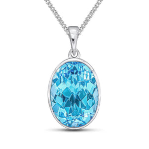Blue Topaz Pendant