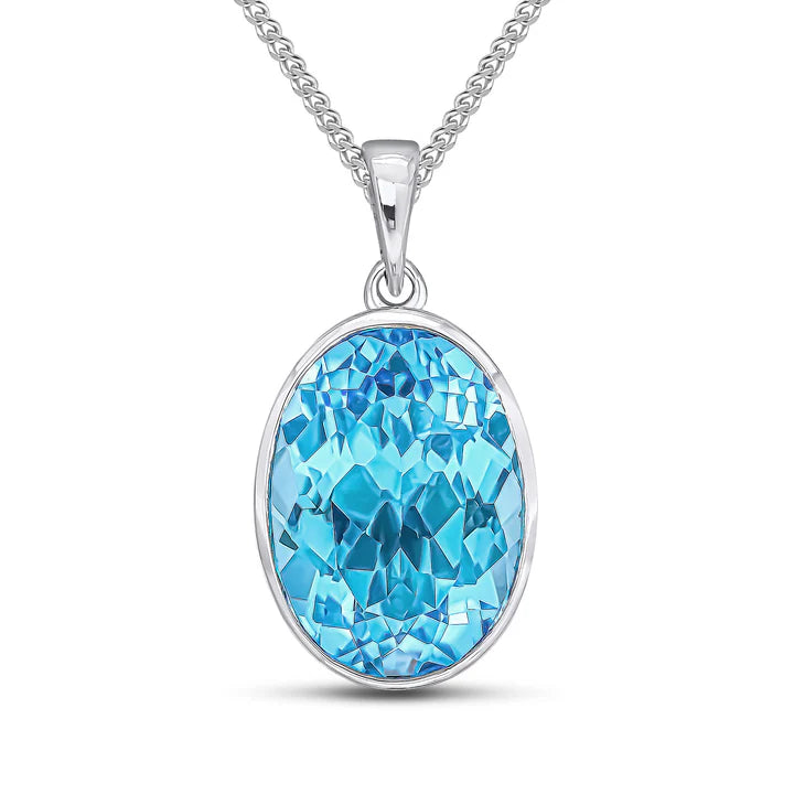 Blue Topaz Pendant