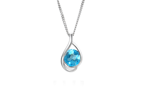 Blue Topaz Pendant