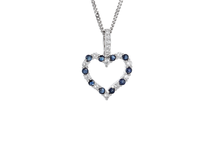 Sapphire Heart Pendant