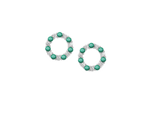 Emerald Circle of Life Earrings