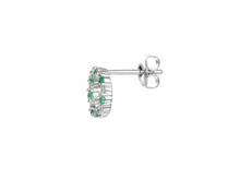 Emerald Circle of Life Earrings