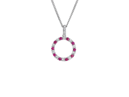 Circle of Life Ruby Pendant