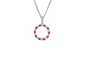 Circle of Life Ruby Pendant