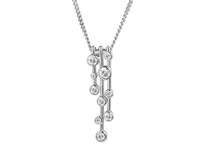 Cubic Zirconia Raindrop Pendant