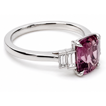 Rose Garnet & Diamond Ring