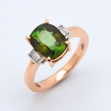 Tourmaline & Diamond Ring