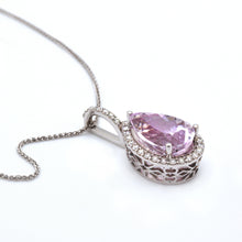 Kunzite & Diamond Pendant