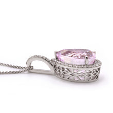 Kunzite & Diamond Pendant