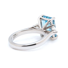 Aquamarine & Diamond Ring