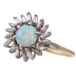 Opal and Diamond Ring