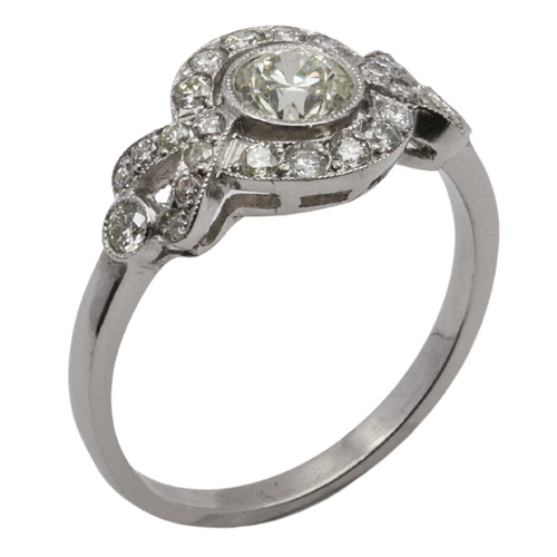 Diamond Cluster Ring