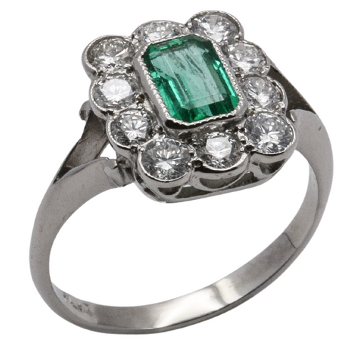 Emerald & Diamond Ring