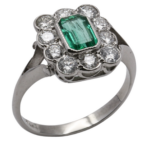 Emerald & Diamond Ring