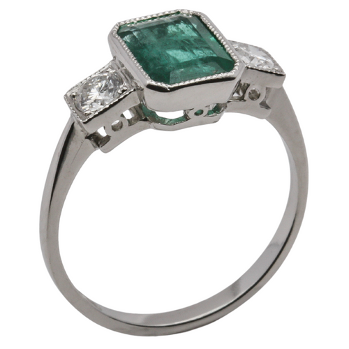 Emerald & Diamond Ring