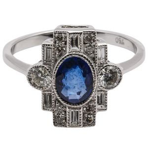 Sapphire & Diamond Ring