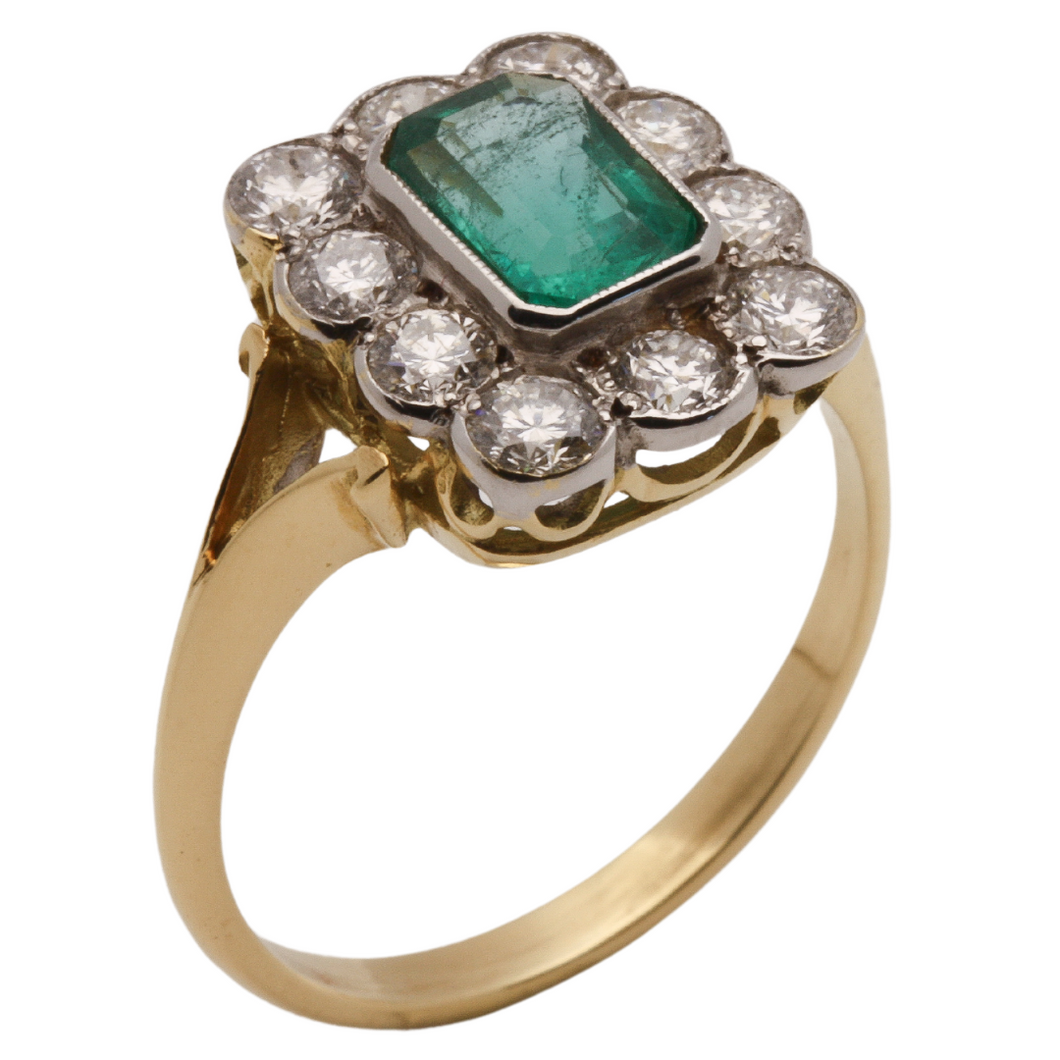 Emerald & Diamond Ring