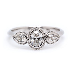 Oval & Pear Trilogy Ring