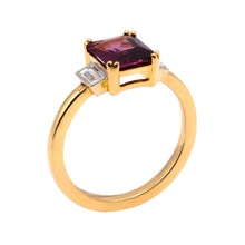 Purple Spinel & Diamond Ring