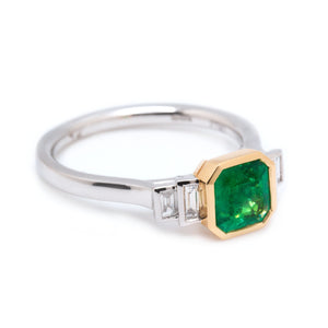 Emerald & Diamond Ring