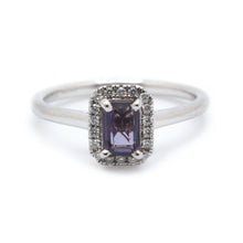 Purple Spinel & Diamond Ring