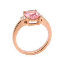 Pink Tourmaline & Diamond Ring