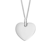 Recycled Silver 15mm Heart Pendant