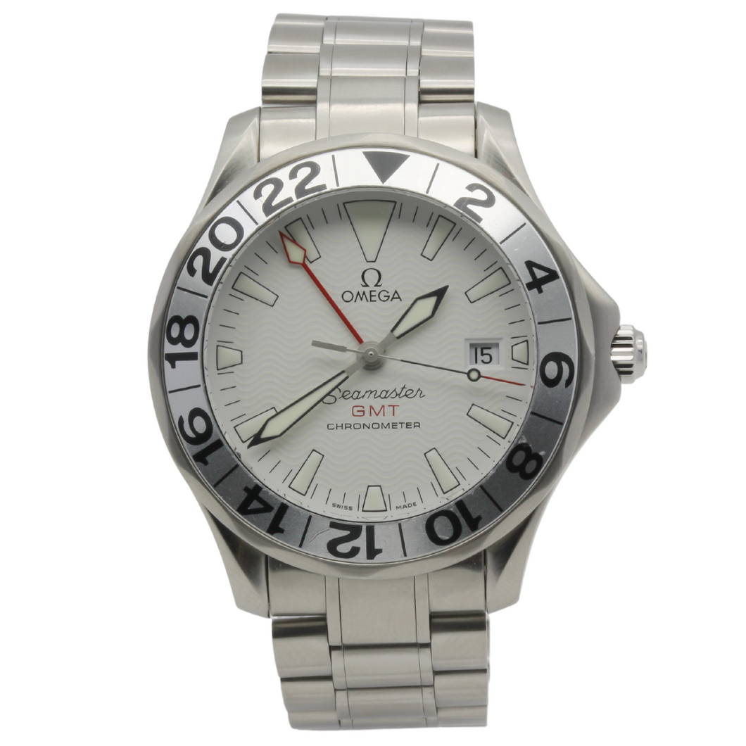 Omega Seamaster GMT Great White Cockrams Jewellers