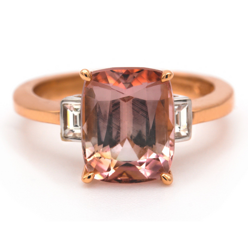 Tourmaline & Diamond Ring