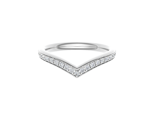 Diamond Wishbone Wedding Ring
